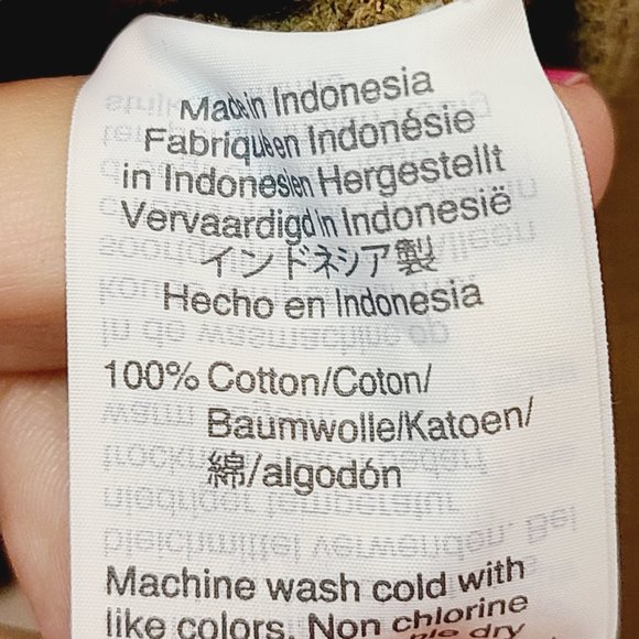 Madewell Shire Texture & Thread Olive Green Crop Top Tie Front Womens XXS - Picture 7 of 8